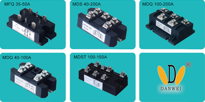 MDS、MDQ單相/三相整流橋模塊產(chǎn)品圖